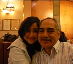 Sara et papa au restaurant